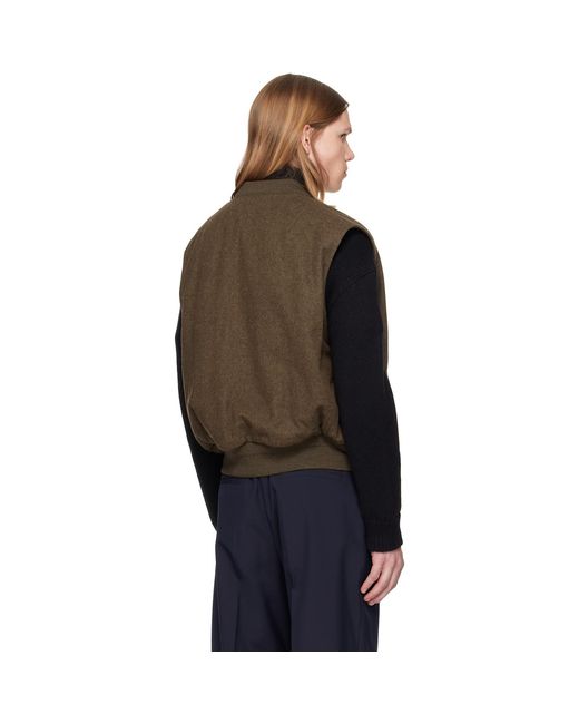 Jil Sander Brown Sport Vest for men