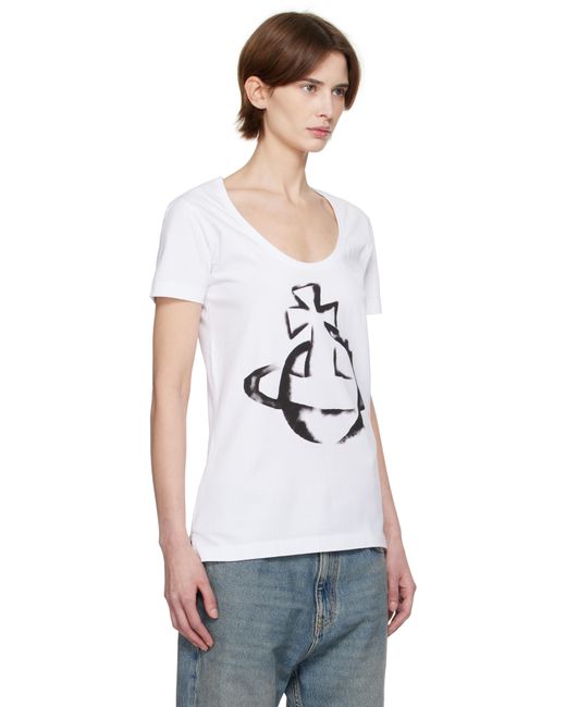 Vivienne Westwood Stencil Orb Lollo T-Shirt in Black | Lyst