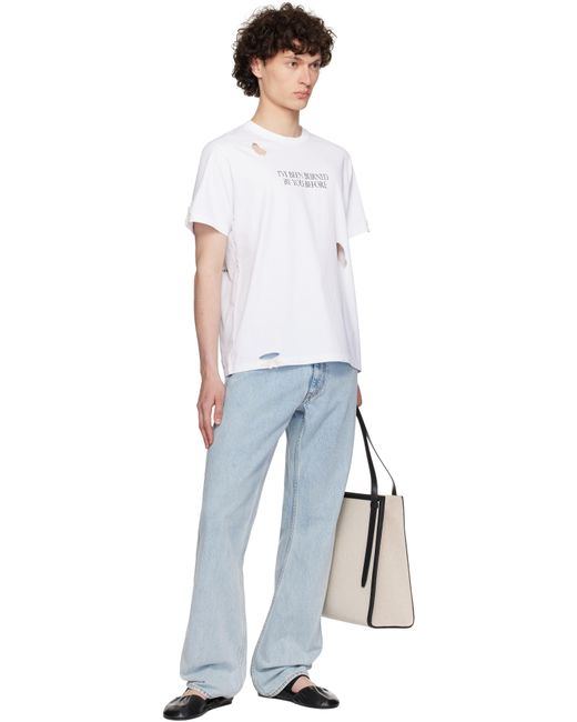 Coperni White Disney 'Burned By You Before' Boxy T-Shirt for men