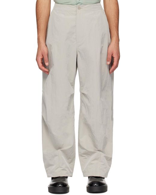 Amomento White Fatigue Trousers for men