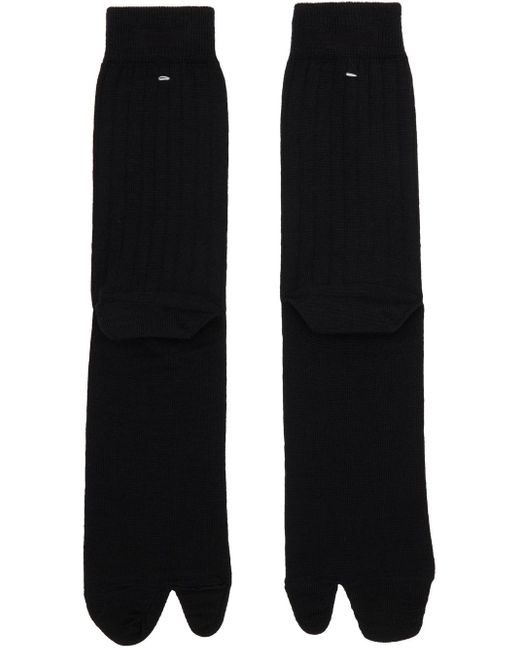 Chaussettes hauteur mollet noires Maison Margiela pour homme en coloris Black