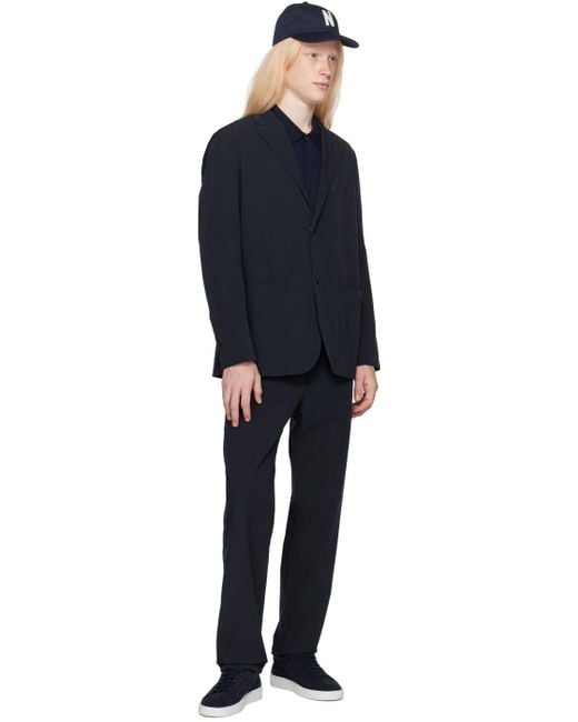 Norse Projects Blue Navy Emil Blazer for men