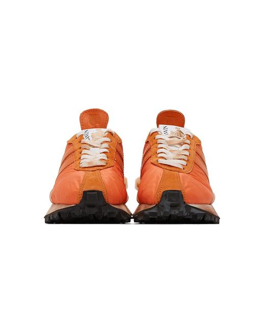 Lanvin Satin Orange Bumper Sneakers for Men - Lyst
