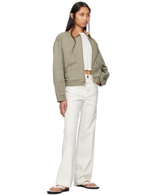 SLVRLAKE Denim White Grace Jeans