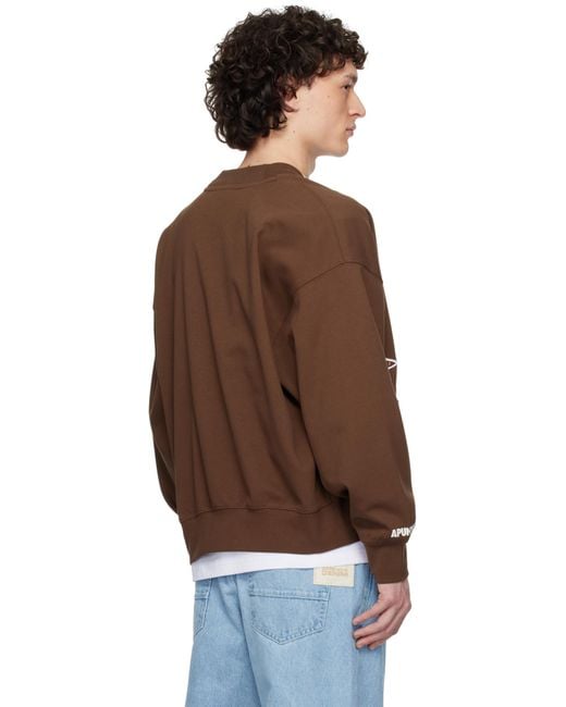 Cardigan Brun À Logos Aape By A Bathing Ape pour homme en coloris Brown