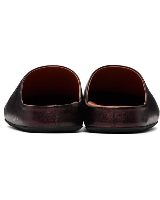 Marni Black Fussbett Sabot Slip-On Loafers for men