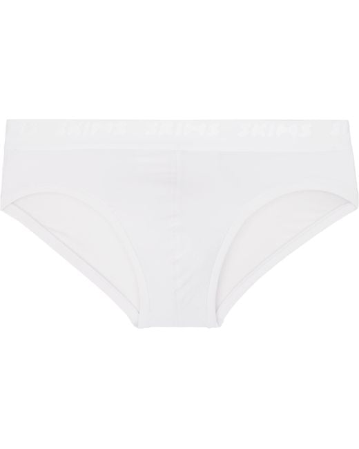 Skims Black Three-Pack Stretch Briefs for men