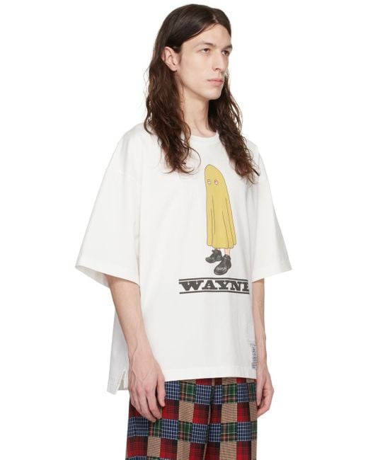 Maison Mihara Yasuhiro White Wayne T-Shirt for men