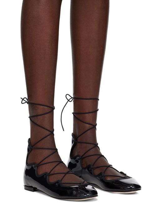 Ballerines Limbo Noires À Laçage Repetto en coloris Brown