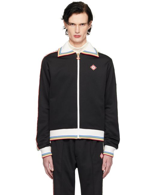 Casablanca Black Laurel Track Jacket for men
