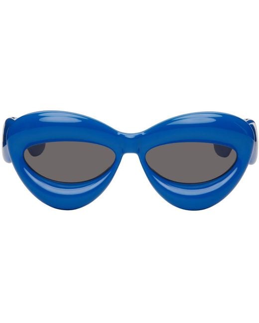Loewe Blue Inflated Cat-eye Sunglasses for men