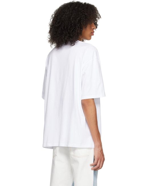 Bluemarble White Marble Pocket T-shirt for men