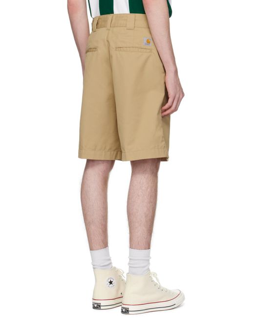 Carhartt Natural Beige Craft Shorts for men
