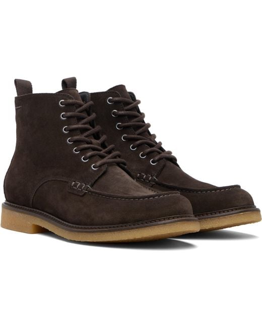 Boss Black Suede Half Boots for men