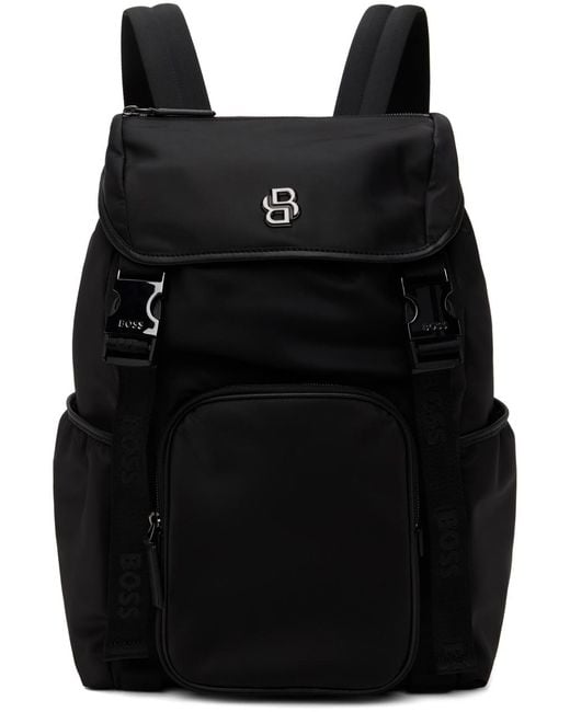 Boss Black Double Monogram Backpack for men