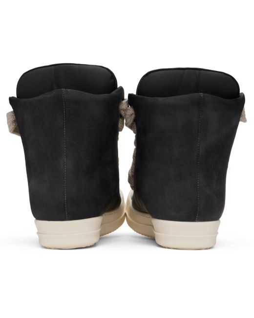 メンズ Rick Owens ブラック Porterville Jumbolaced パデッド スニーカー Black