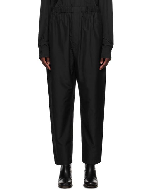 Lemaire Black Relaxed Trousers