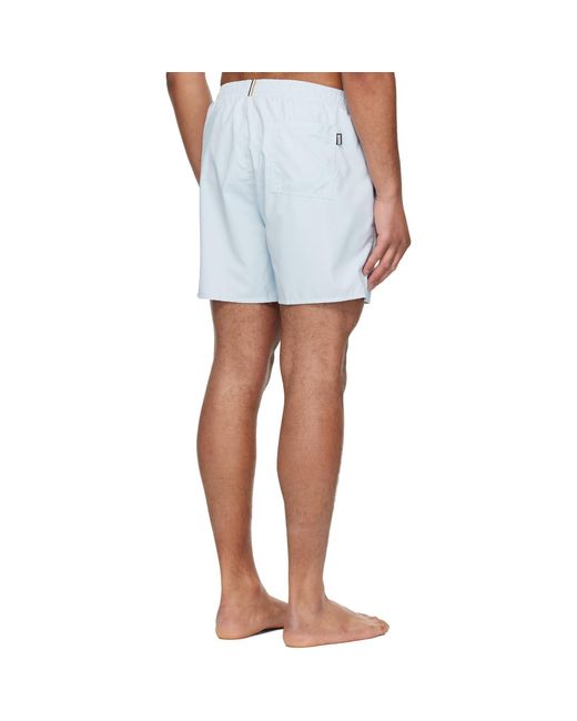 Boss Blue Logo Swim Shorts for men