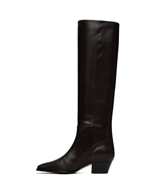 Aeyde Black Medea Knee-high Boots