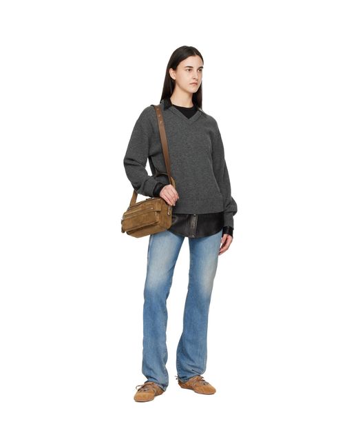 Acne Brown Camero Party Suede Bag
