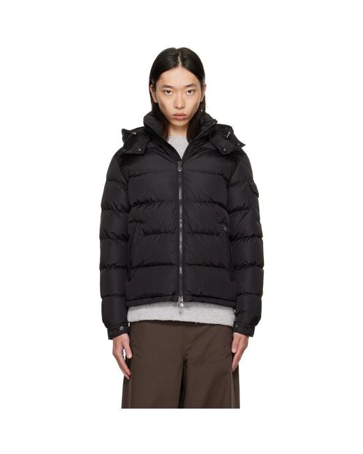 Moncler Black Maya Matte Short Down Jacket for men