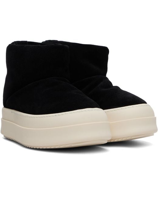 Rick Owens Black Tower Mega Bumper Low Lunar Boots