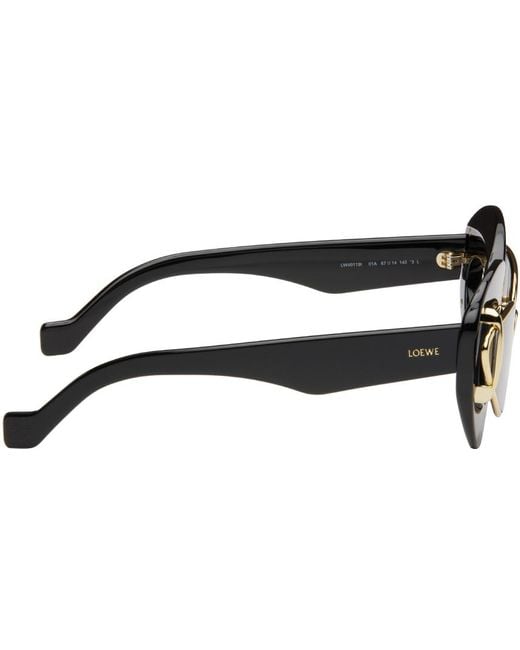 Loewe Black Cateye Double Frame Sunglasses for men