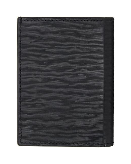 Boss Black Vertical Bifold Card Holder for men