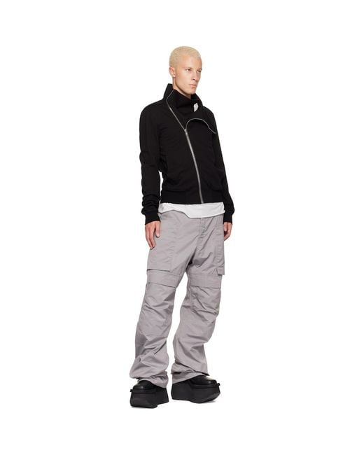 Rick Owens Gray Tower Stefan Cargo Pants for men