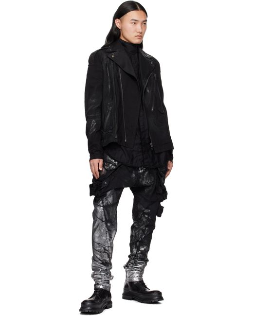 Blouson Motard Ana-Moto Jd Noir En Denim Julius pour homme en coloris Black