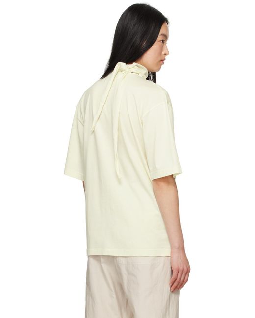 Lemaire Natural Scarf T-Shirt