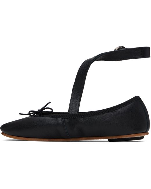 Repetto Black Sophia Belt Ballerina Flats