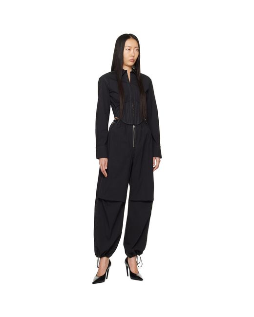 Dion Lee Black Flight Trousers