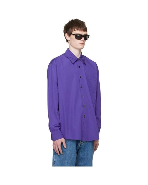 Our Legacy Purple Above Shirt for men