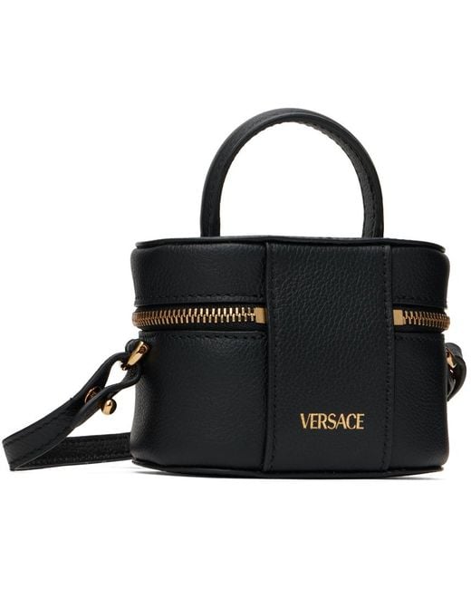 Versace Black Mini 'la Medusa' Vanity Bag