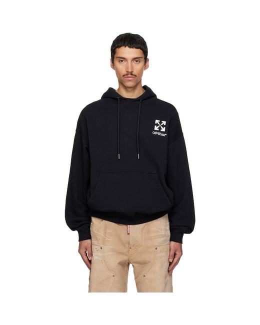 Off-White c/o Virgil Abloh Black Small Arrow Skate Hoodie for men