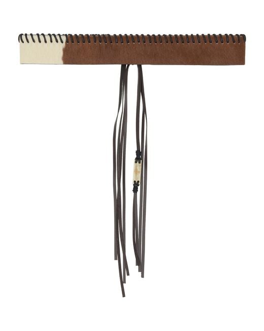 Vivienne Westwood Black Tassel Tie Belt for men