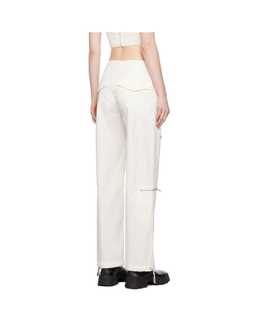 Dion Lee Off-white Hiking Pocket Trousers
