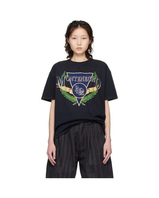 Rhude Black Montenegro Regatta T-Shirt