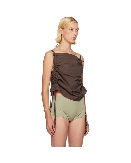 Baserange Brown Ssense Exclusive Pictorial Top