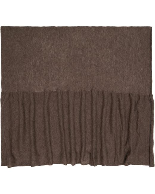 Cordera Brown Merino Wool Shawl Scarf