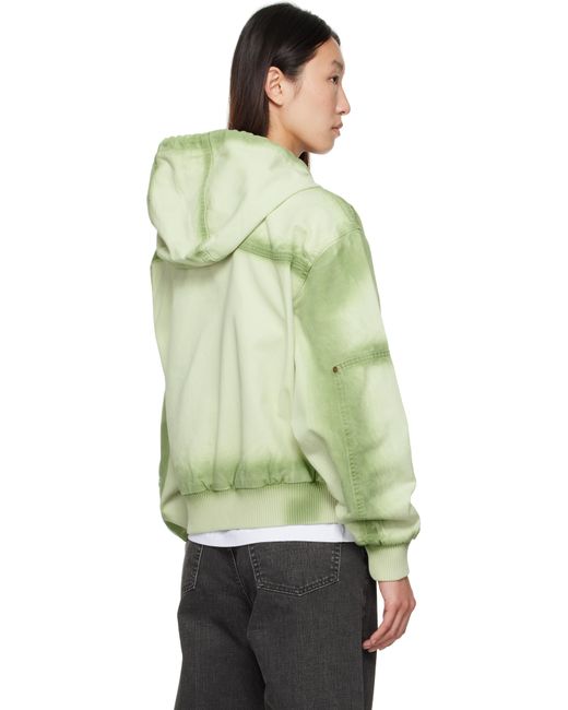 Dime Green Hooded Utility Jacket