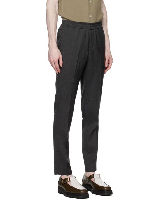 Harmony Black Grey Paolo Trousers for men