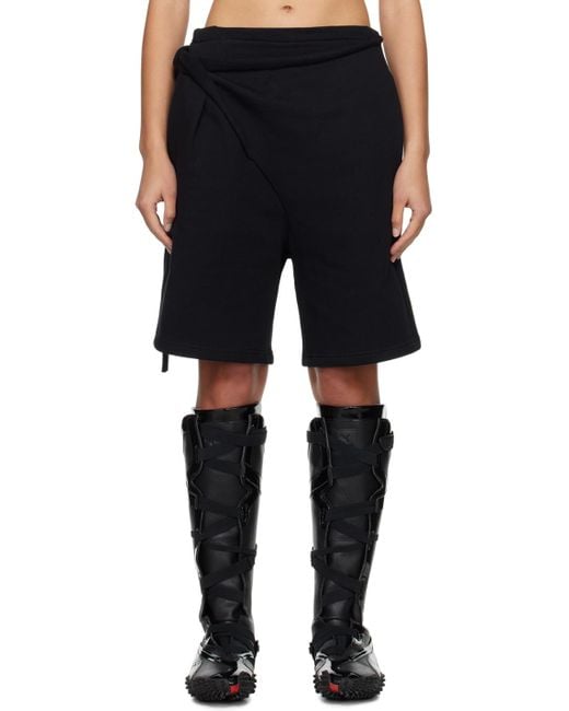 OTTOLINGER Black Wrap Shorts