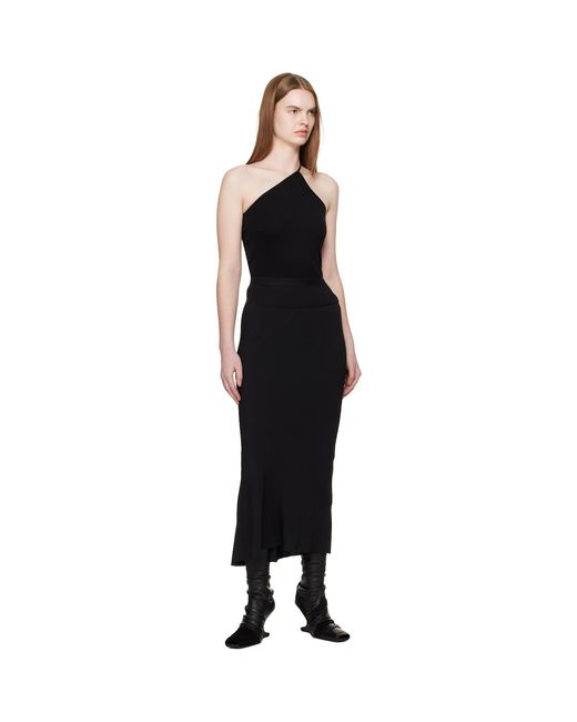 Rick Owens Black Temple One Shoulder Top