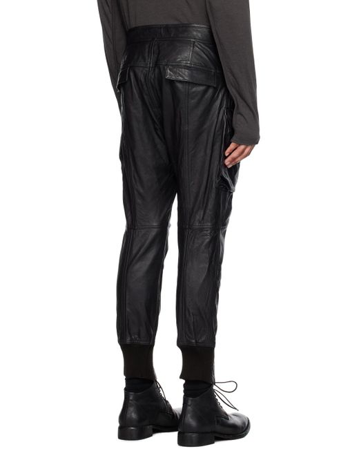 The Viridi-anne Belted Leather Pants in Black for Men | Lyst UK