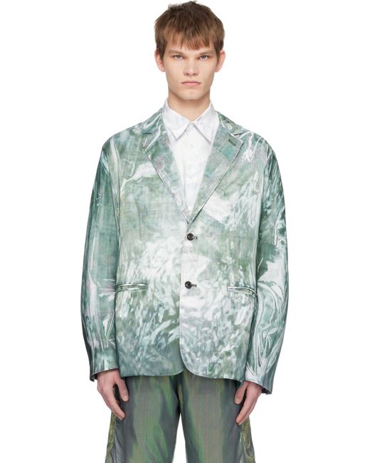 Doublet Green Mirage Blazer for men