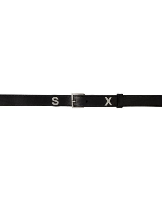 Martine Rose Black 'Sex' Belt for men