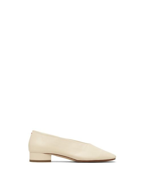 Aeyde Natural Off- Delia Low-Heeled Ballet Heels