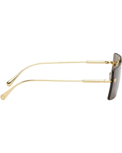 Versace Brown Medusa Sunglasses for men